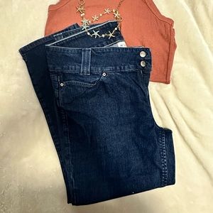 Banana Republic size 14 dark indigo jeans